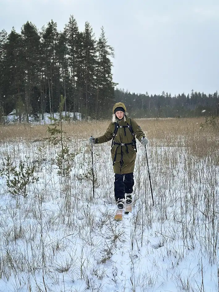 Talviretkeilyä Sipoonkorvessa
